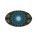 Bright Blue Star Sticker (Oval)