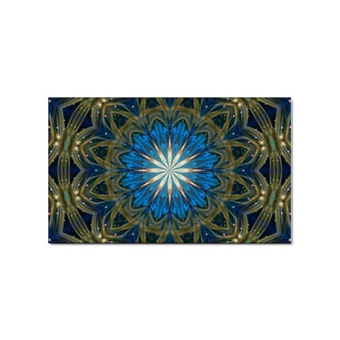 Bright Blue Star Sticker (Rectangular) from ArtsNow.com Front