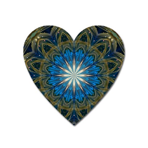 Bright Blue Star Magnet (Heart) from ArtsNow.com Front