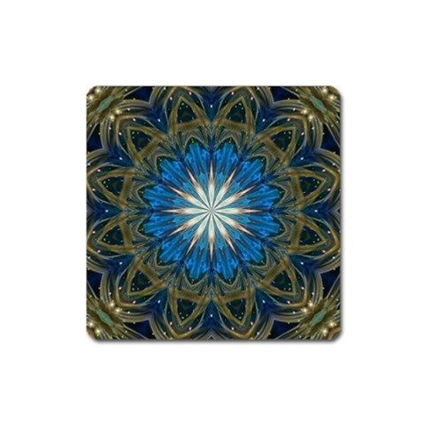 Bright Blue Star Magnet (Square) from ArtsNow.com Front