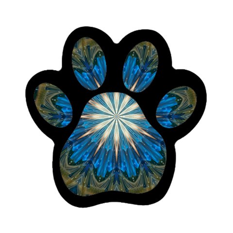 Bright Blue Star Magnet (Paw Print) from ArtsNow.com Front