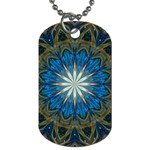 Bright Blue Star Dog Tag (One Side)