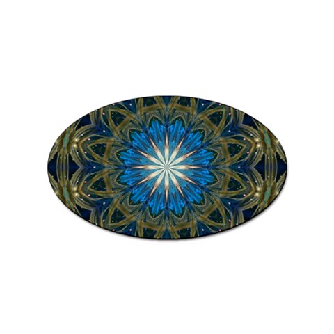 Bright Blue Star Sticker Oval (10 pack) from ArtsNow.com Front