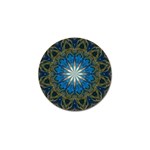 Bright Blue Star Golf Ball Marker