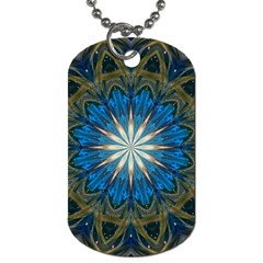 Bright Blue Star Dog Tag (Two Sides) from ArtsNow.com Back