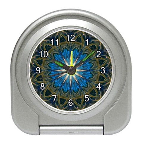 Bright Blue Star Travel Alarm Clock from ArtsNow.com Front