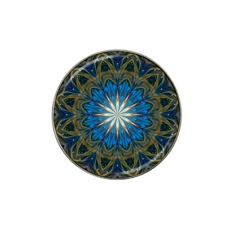 Bright Blue Star Hat Clip Ball Marker from ArtsNow.com Front