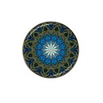 Bright Blue Star Hat Clip Ball Marker