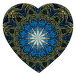 Bright Blue Star Jigsaw Puzzle (Heart)