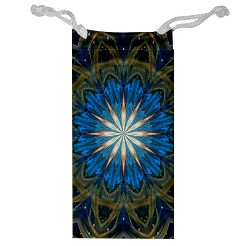 Bright Blue Star Jewelry Bag from ArtsNow.com Front