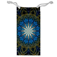 Bright Blue Star Jewelry Bag from ArtsNow.com Front