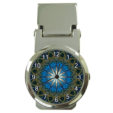 Bright Blue Star Money Clip Watch from ArtsNow.com Front