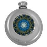 Bright Blue Star Hip Flask (5 oz)