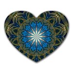 Bright Blue Star Mousepad (Heart)