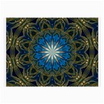 Bright Blue Star Glasses Cloth (Large, Two Sides)