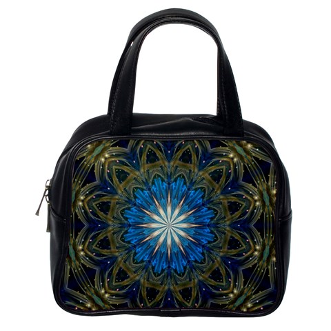 Bright Blue Star Classic Handbag (One Side) from ArtsNow.com Front