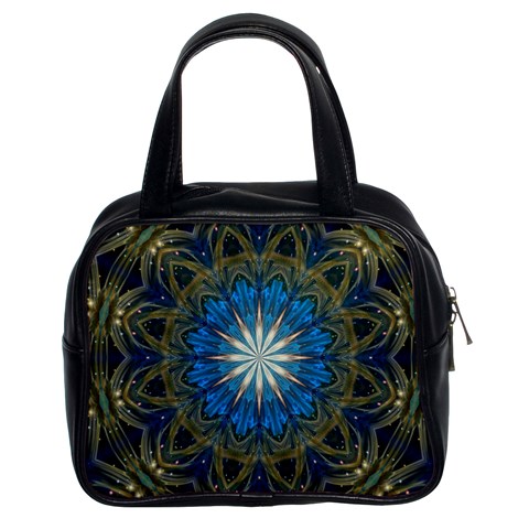 Bright Blue Star Classic Handbag (Two Sides) from ArtsNow.com Front