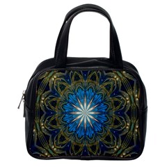 Bright Blue Star Classic Handbag (Two Sides) from ArtsNow.com Back