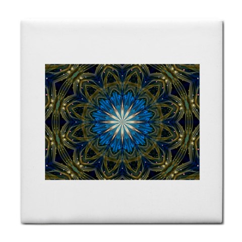 Bright Blue Star Face Towel from ArtsNow.com Front