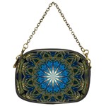 Bright Blue Star Chain Purse (One Side)