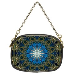 Bright Blue Star Chain Purse (Two Sides) from ArtsNow.com Front