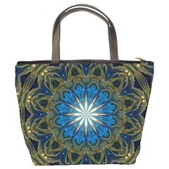 Bright Blue Star Bucket Bag from ArtsNow.com Back