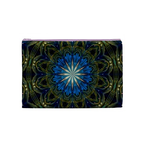 Bright Blue Star Cosmetic Bag (Medium) from ArtsNow.com Front