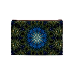 Bright Blue Star Cosmetic Bag (Medium) from ArtsNow.com Back