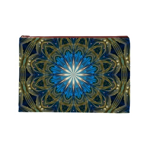 Bright Blue Star Cosmetic Bag (Large) from ArtsNow.com Front