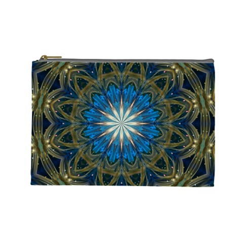 Bright Blue Star Cosmetic Bag (Large) from ArtsNow.com Front