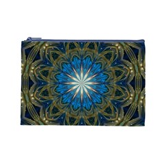 Bright Blue Star Cosmetic Bag (Large) from ArtsNow.com Front