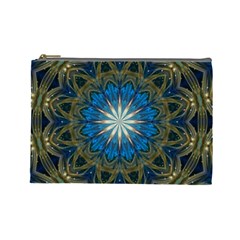 Bright Blue Star Cosmetic Bag (Large) from ArtsNow.com Front