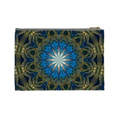 Bright Blue Star Cosmetic Bag (Large) from ArtsNow.com Back