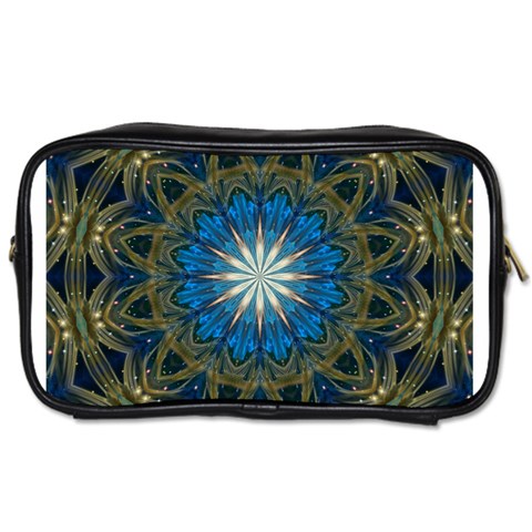 Bright Blue Star Toiletries Bag (One Side) from ArtsNow.com Front