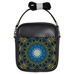 Bright Blue Star Girls Sling Bag