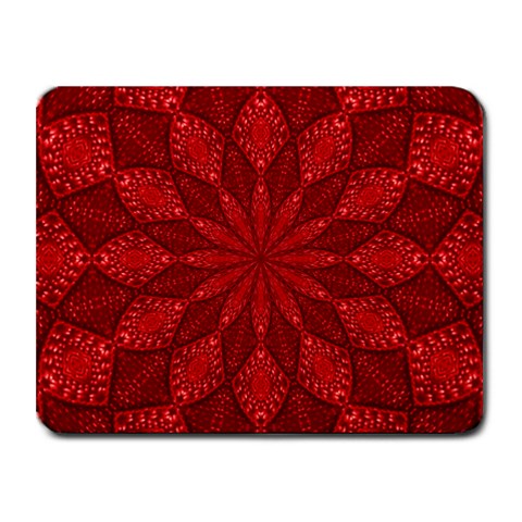 Red Quilt Small Mousepad from ArtsNow.com Front