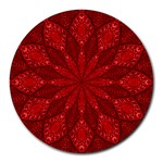 Red Quilt Round Mousepad