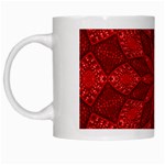 Red Quilt White Mug