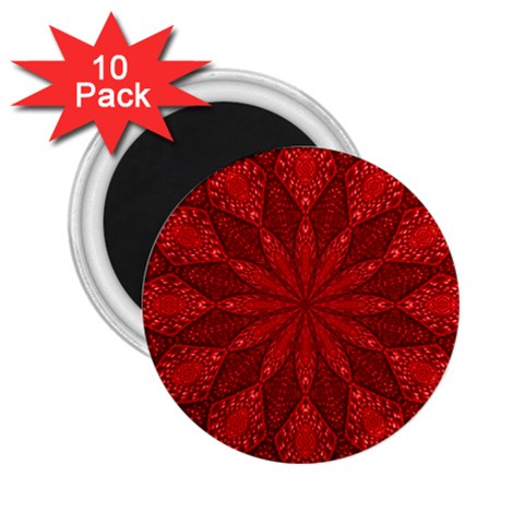 Red Quilt 2.25  Magnet (10 pack) from ArtsNow.com Front