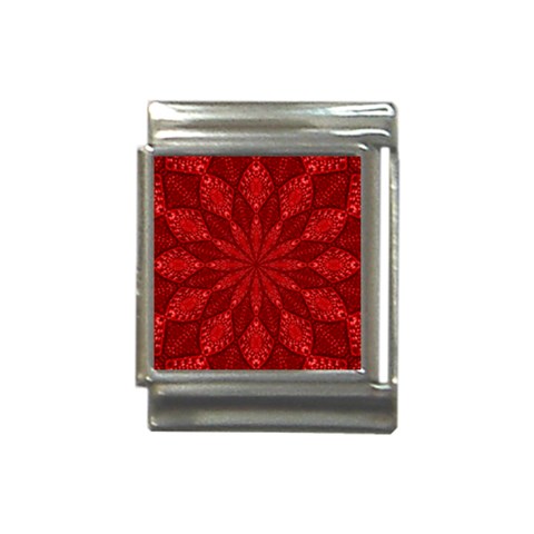 Red Quilt Italian Charm (13mm) from ArtsNow.com Front