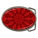 Red Quilt Belt Buckle