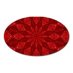 Red Quilt Magnet (Oval)