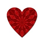 Red Quilt Magnet (Heart)