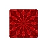 Red Quilt Magnet (Square)