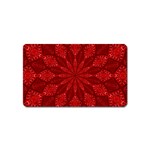 Red Quilt Magnet (Name Card)