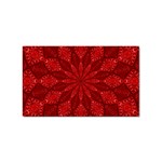 Red Quilt Sticker Rectangular (10 pack)