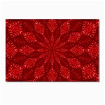 Red Quilt Postcard 4  x 6 