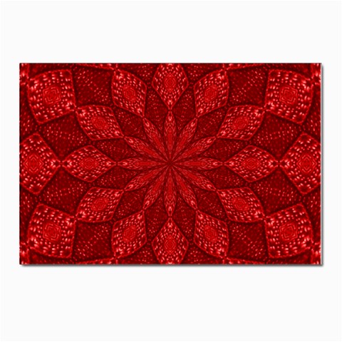 Red Quilt Postcard 4 x 6  (Pkg of 10) from ArtsNow.com Front