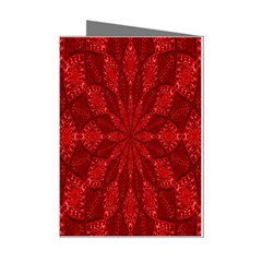 Red Quilt Mini Greeting Cards (Pkg of 8) from ArtsNow.com Left