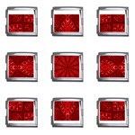 Red Quilt Mega Link Italian Charm (9 pack)